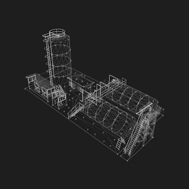 Design of a modern power plant.