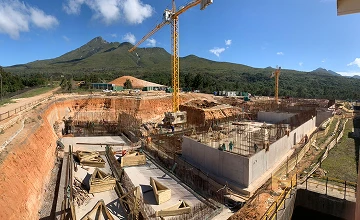 Critical public infrastructure project under construction, ensuring essential services.